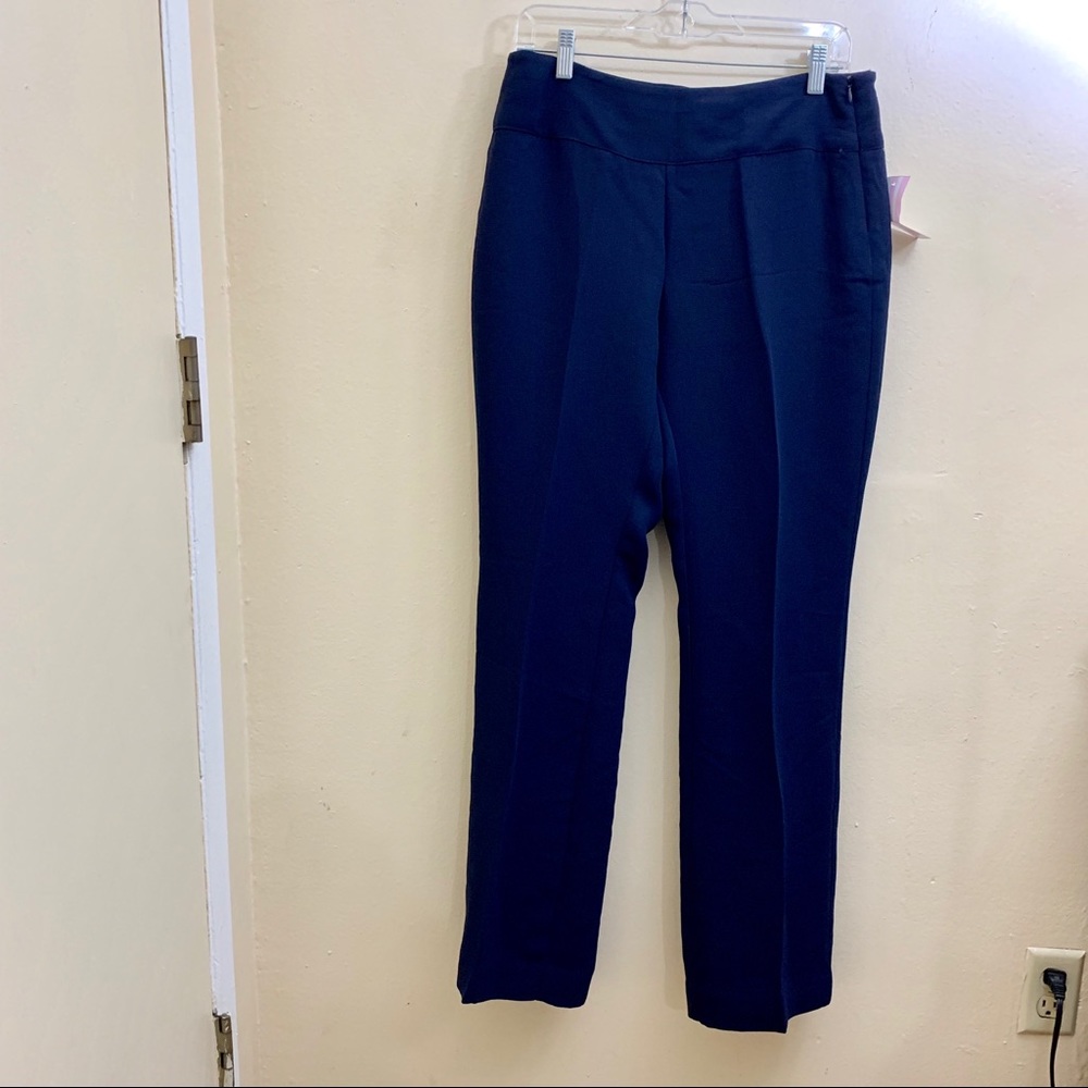 Cabi Curvy Trouser Blue Straight Leg Size 8 - Picture 2 of 8